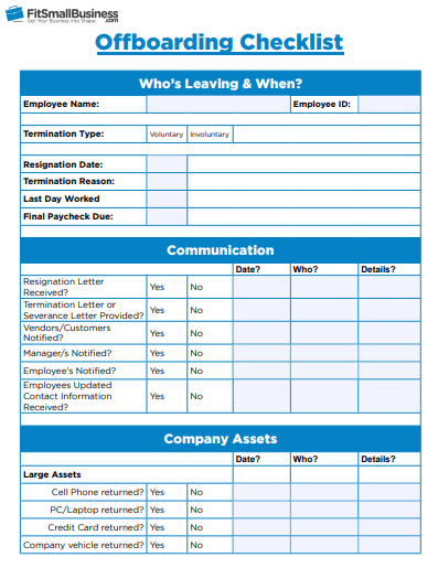 Employee Offboarding In 7 Steps Free Offboarding Checklist 