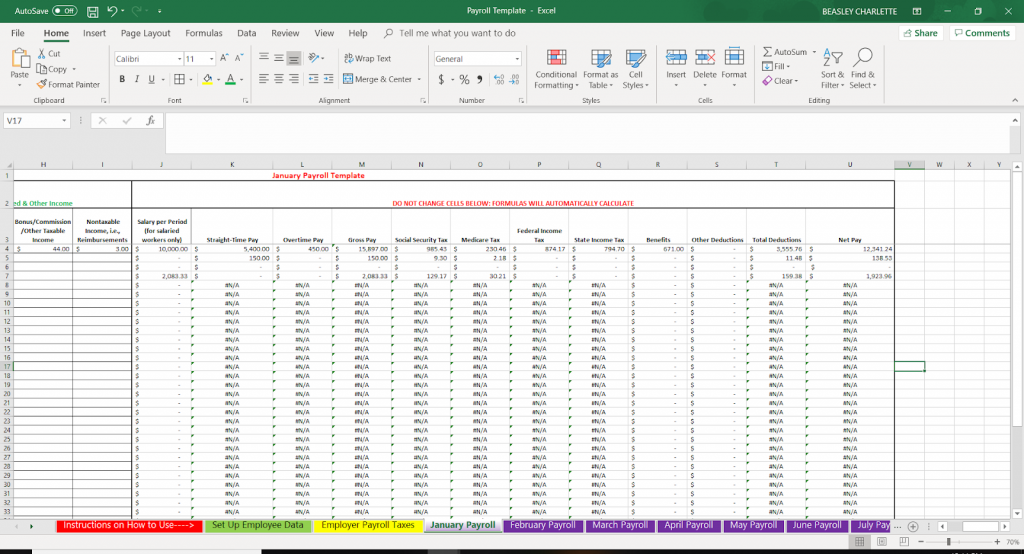 How to Do Payroll in Excel [+ Free Template] - Best Practice in HR