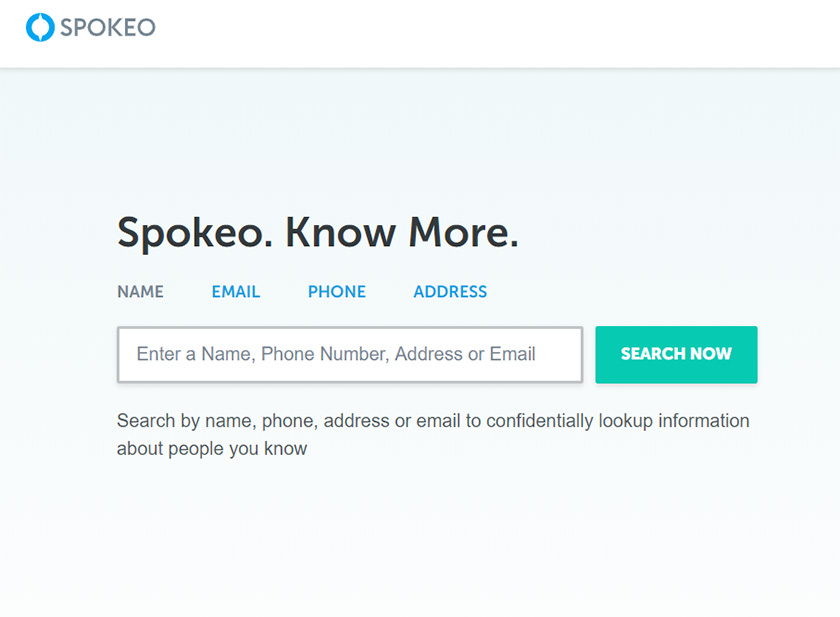 Spokeo a platform that lets users search contacts