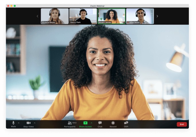 Zoom Video Webinar Conference Call