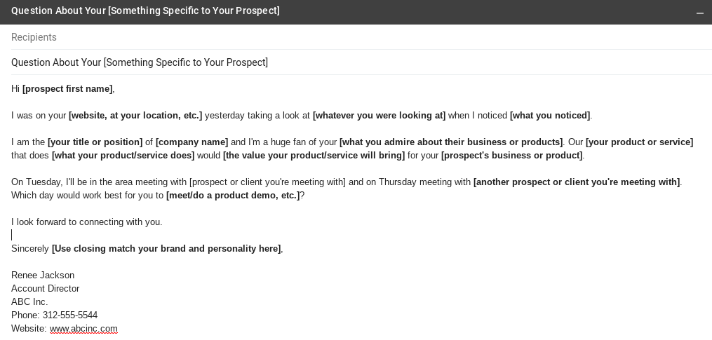 Sales Email Templates Examples That Actually Get Read