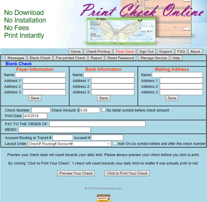 How To Print Payroll Checks Online For Free