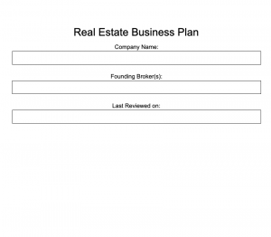 How to Write a Real Estate Business Plan [+ Free Template]