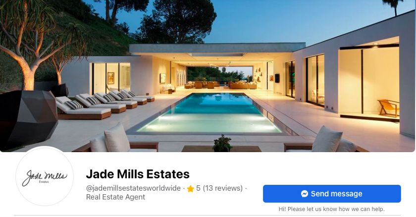 Jade Mills Estates Facebook cover