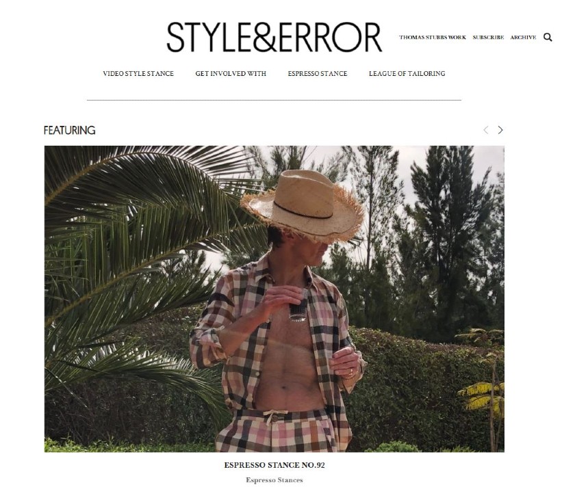 stylist blog website sample using Squarespacele