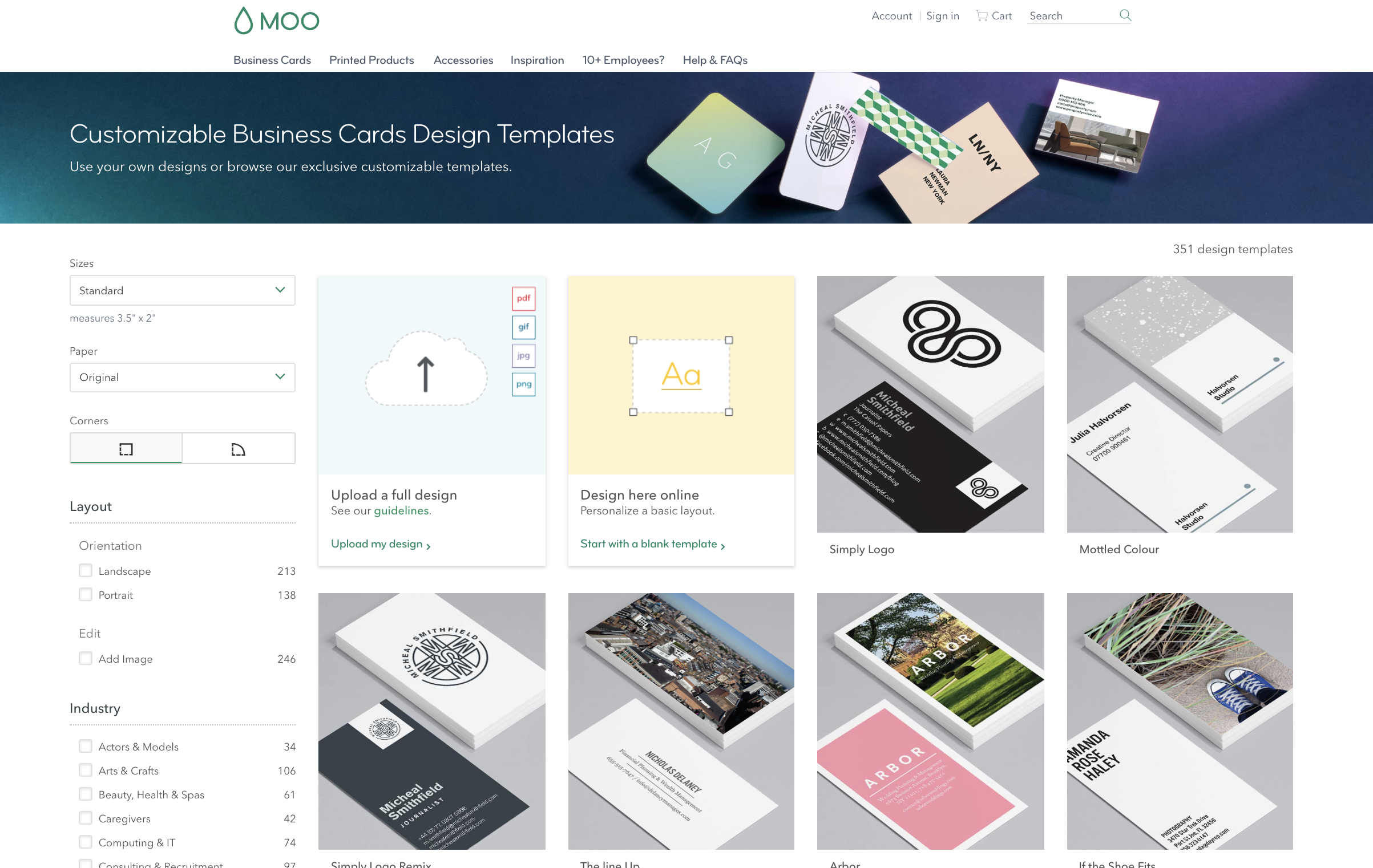 Moo Business Card Templates - best business cards online