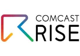 Comcast RISE logo.
