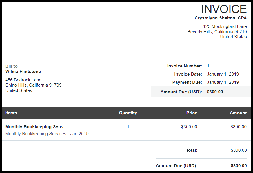 changing font size in wave invoices