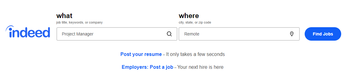 indeed job search tool