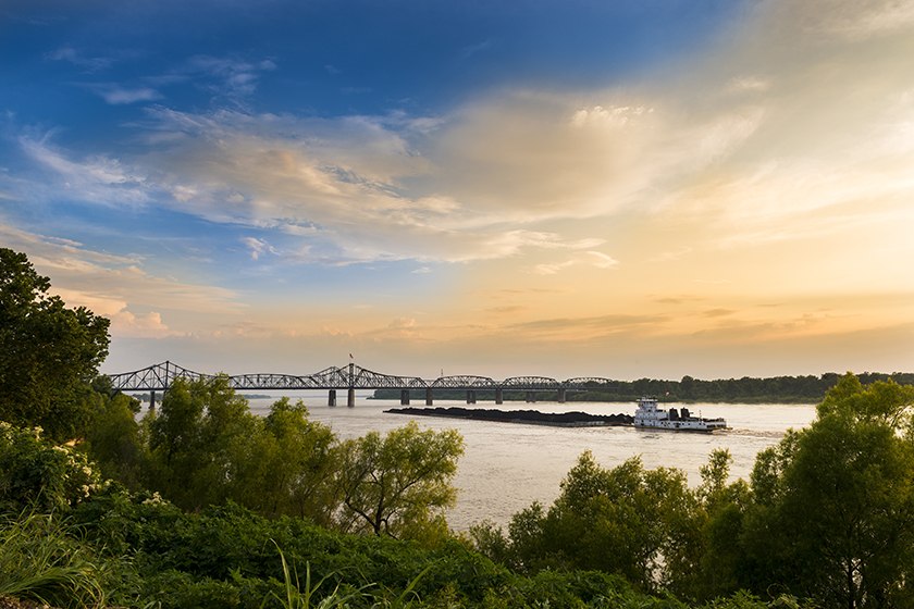 Vicksburg Bridge in Vicksburg, Mississippi.