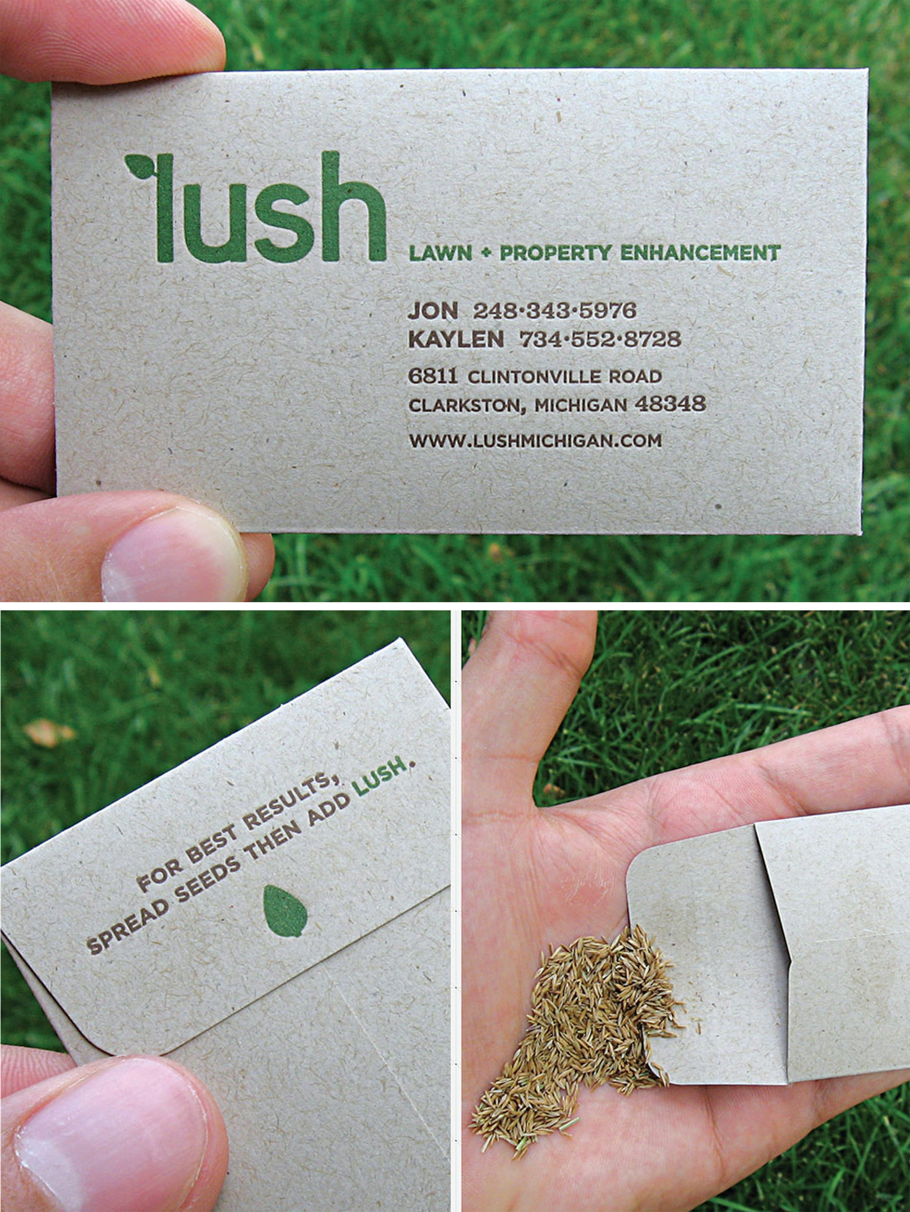 an example of a guerilla marketing strategy from Lush Lawn