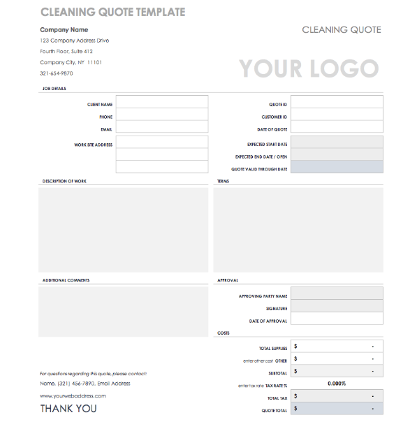 Free Landscaping Estimate Template Excel from fitsmallbusiness.com