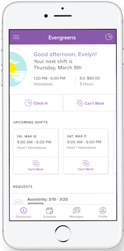 homebase dashboard