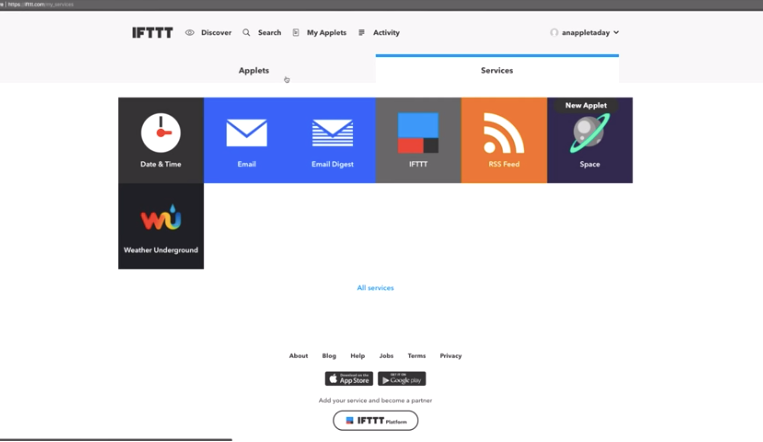 IFTTT services