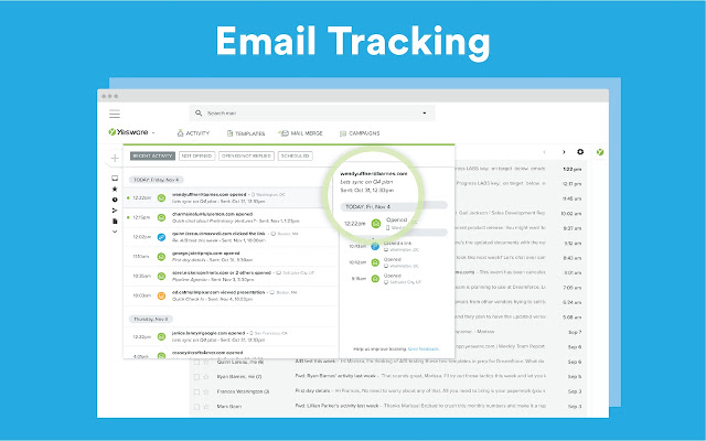 Yesware email tracking
