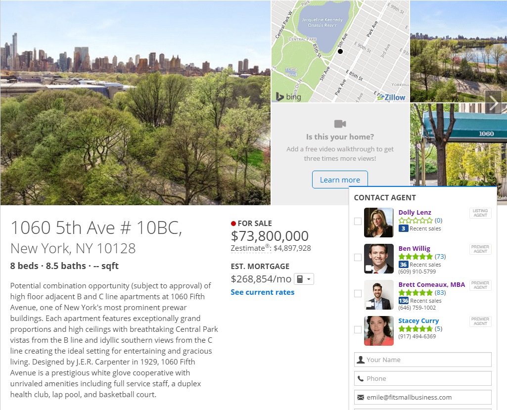 Zillow reviews show beside your Premier Agent ads - zillow premier agent