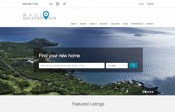 Search property listing through IDX real estate website from Placester