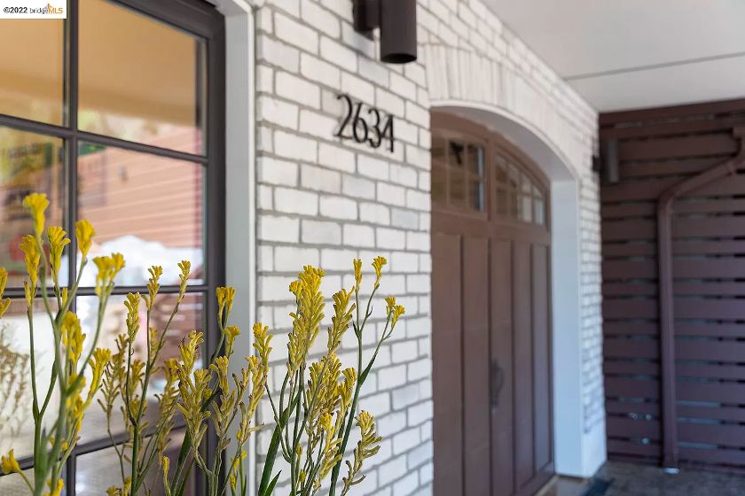 Zillow Bright and Artistic Close-Ups of California home front door features
