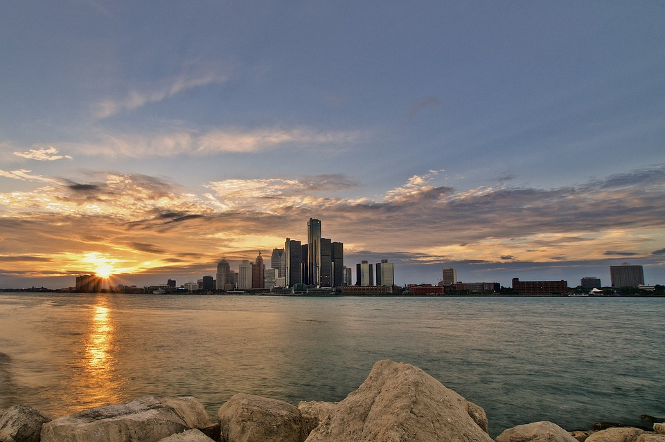 a photo of a city in Michigan