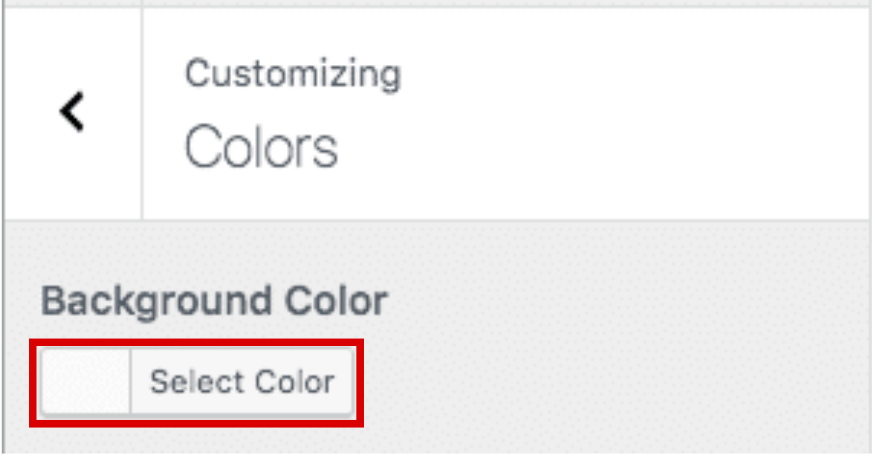 Imposta il colore o l'immagine di sfondo in WordPress