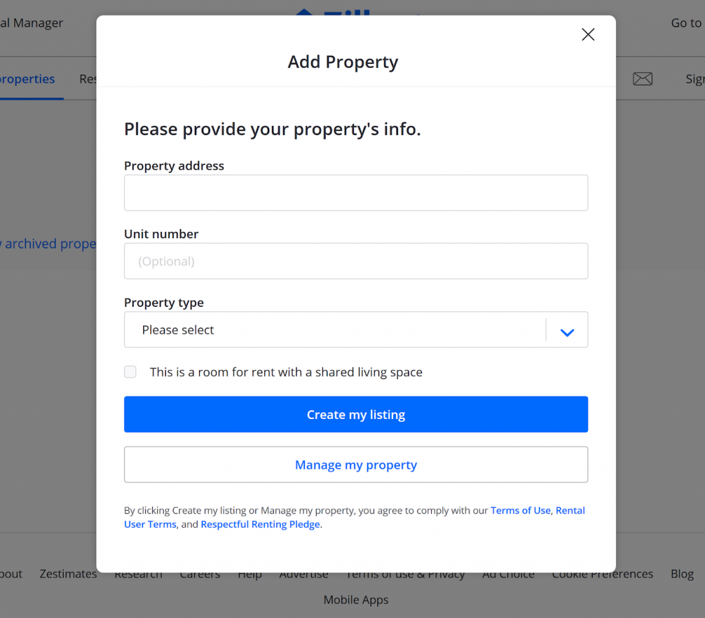 How to Post a Rental on Zillow Rental Manager for Free Within zillow lease agreement template