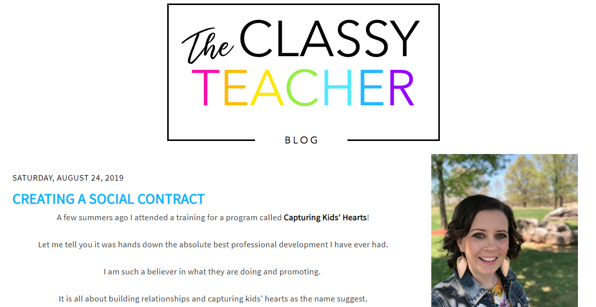 The Classy Teacher - teacher blog