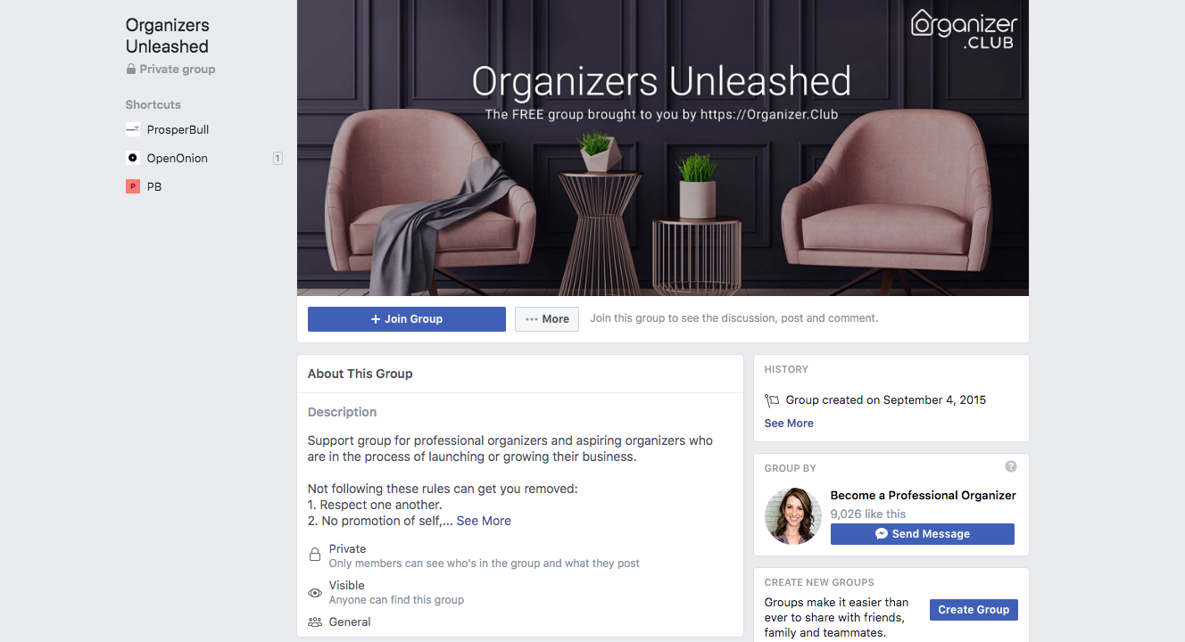 Wild Organizers Company Group Page