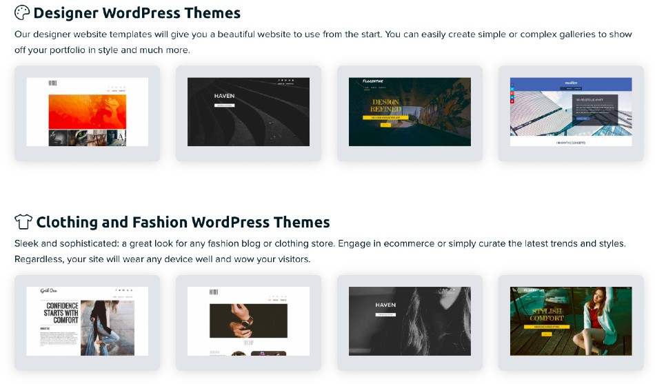Screenshot of DreamHost WordPress Themes
