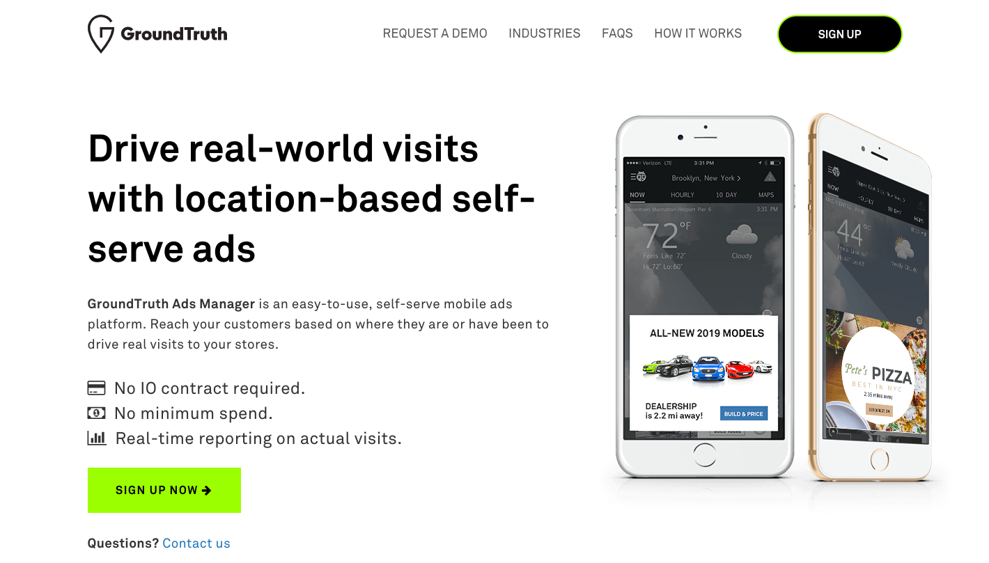 Pagina di destinazione GroundTruth