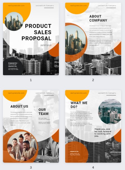 Canva business proposal booklets templates.