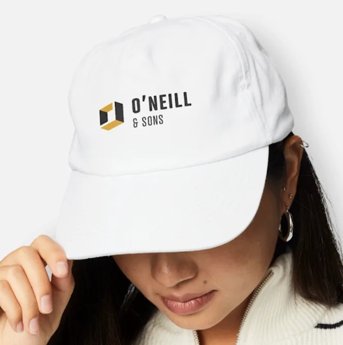 Sample of a branded company cap.