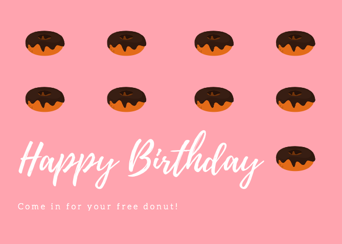 Canva - Esempio di cartolina di buon compleanno