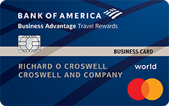 Bank of America Business Advantage Travel Rewards World MasterCard