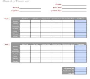 Timesheet Template Excel Free from fitsmallbusiness.com