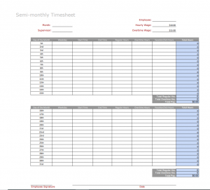 Timecard Template Free from fitsmallbusiness.com