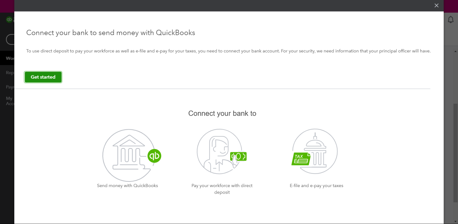 set up direct deposit quickbooks