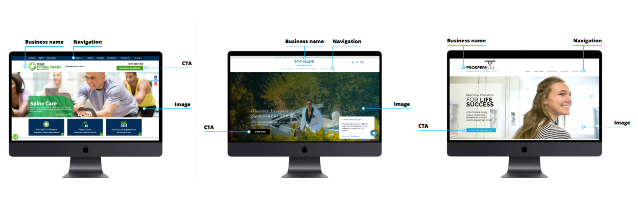 Website Homepage Examples