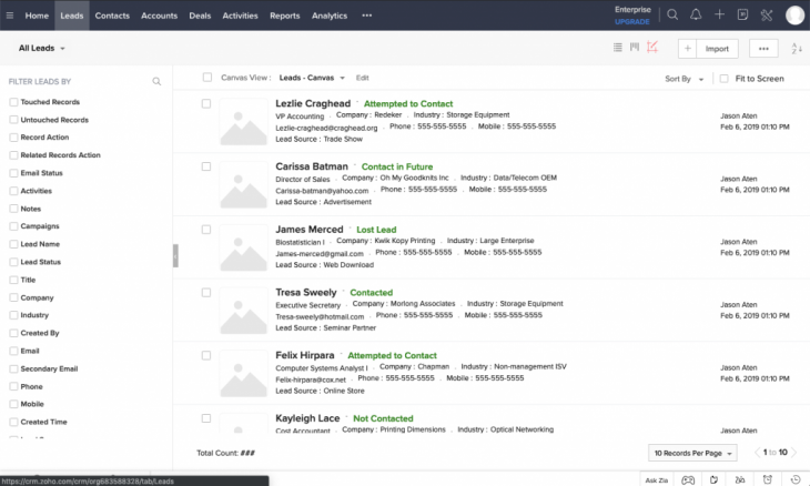 lead in crm