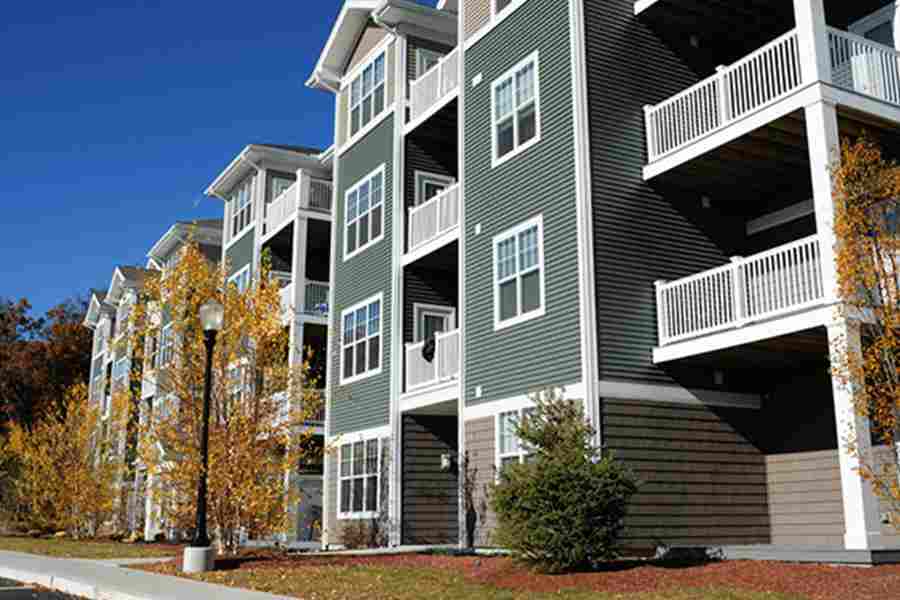 White and Gray Four storey building.