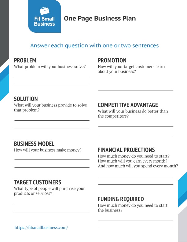 business plan layout examples