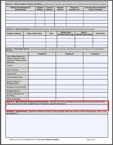sba form 413 what you need to fill out the personal financial statement unearned sales revenue balance sheet classification