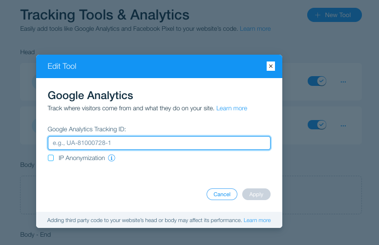 add google analytics to your website