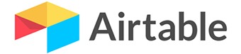 Airtable logo that links to the Airtable homepage in a new tab.