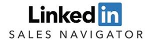 LinkedIn Sales Navigator logo that links to LinkedIn homepage in a new tab.