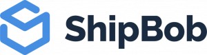 ShipBob logo with link.