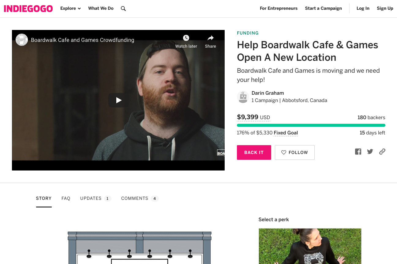 indiegogo crowdfunding