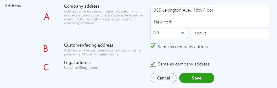 template to print return address on quickbook checks