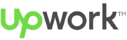Upwork logo that links to the Upwork homepage in a new tab.