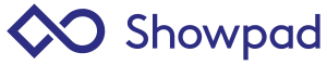 Showpad logo that links to Showpad homepage in a new tab.