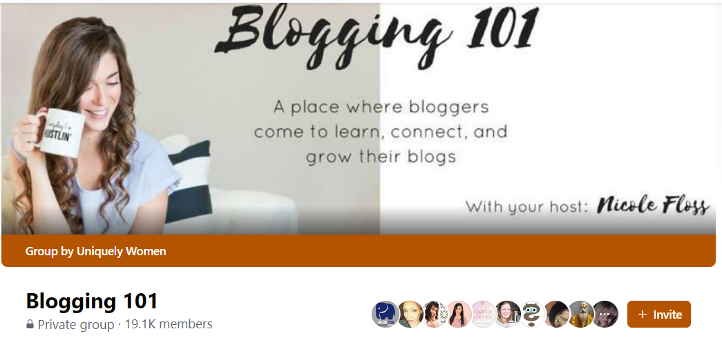 Blogging 101 Facebook Group